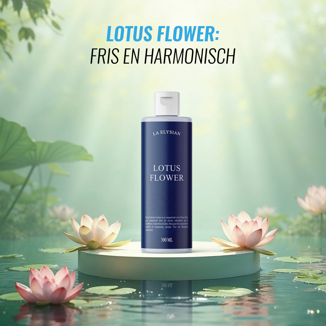 La Elysian Lotus Flower Wasparfum – 300ml - 60 Wasbeurten - Inclusief Maatbeker