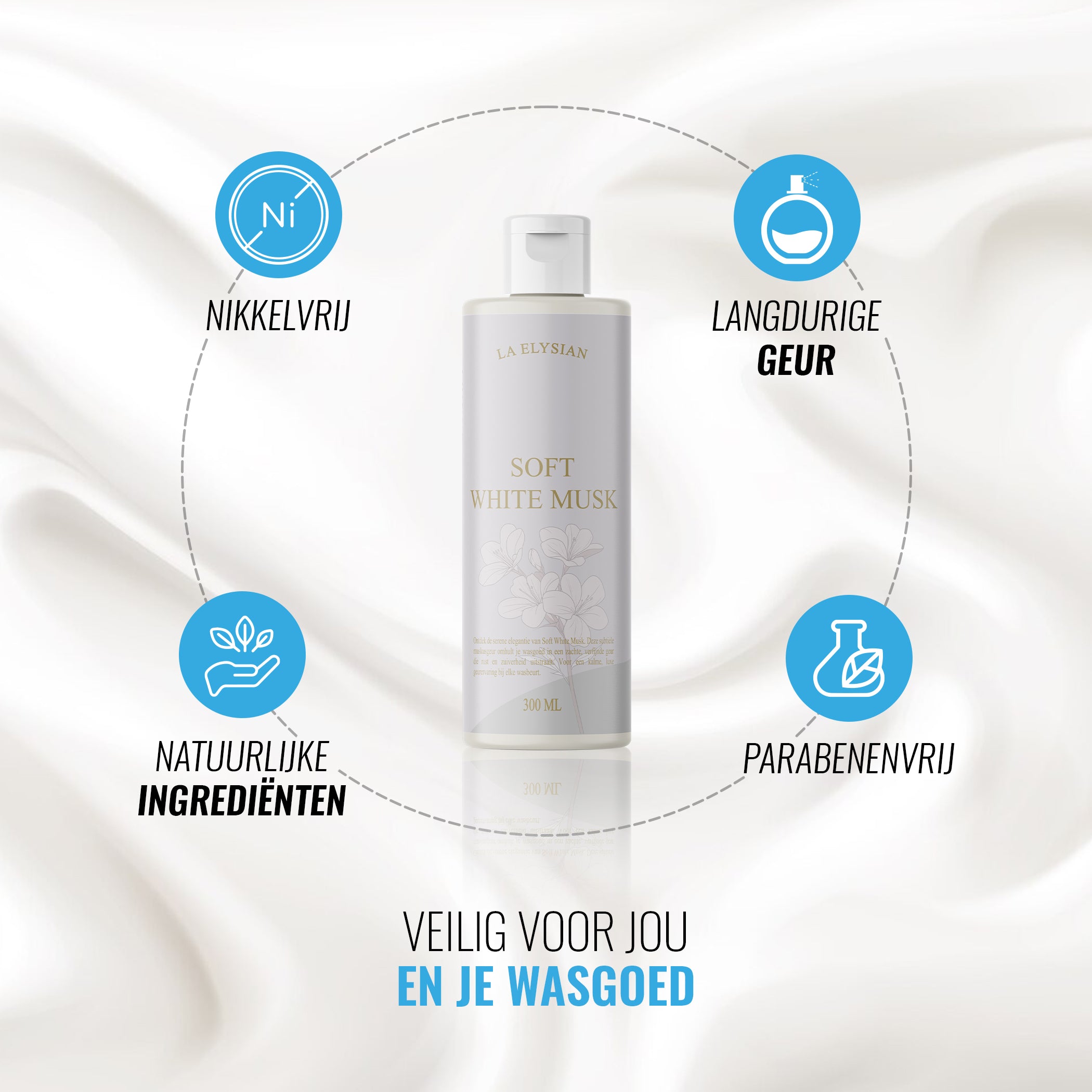 La Elysian Soft White Musk Wasparfum – 300ml