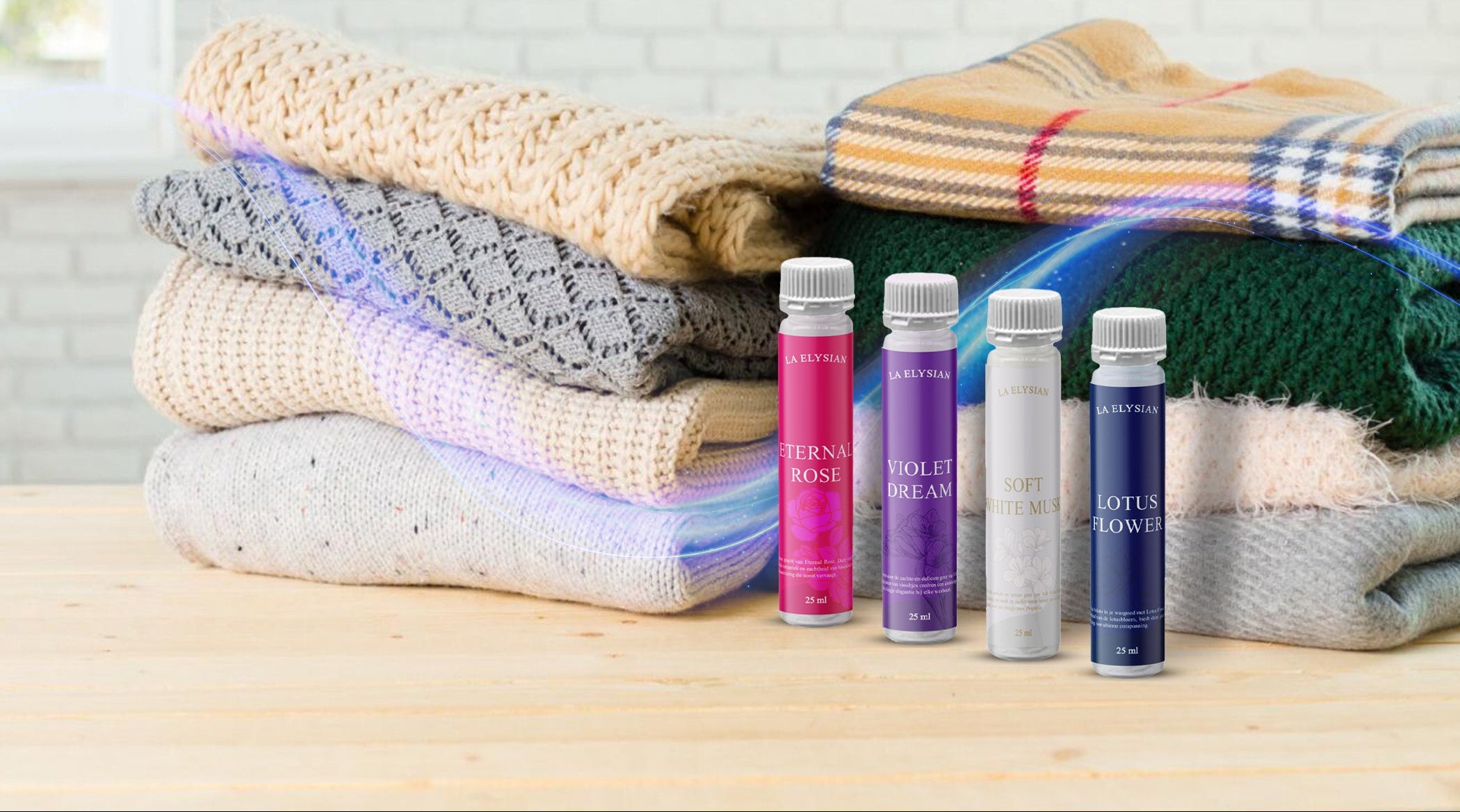 Wasparfum 4 small bottles