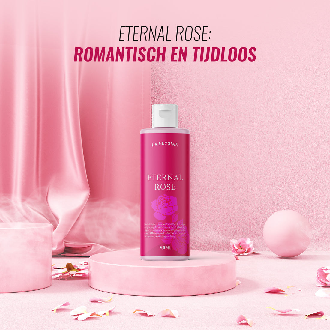 La Elysian Eternal Rose Wasparfum – 300ml - 60 Wasbeurten - Inclusief Maatbeker