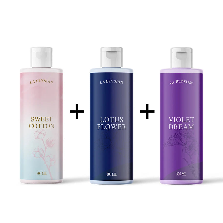 Combi Deal 3 Stuks - Sweet Cotton, Lotus Flower & Violet Dream