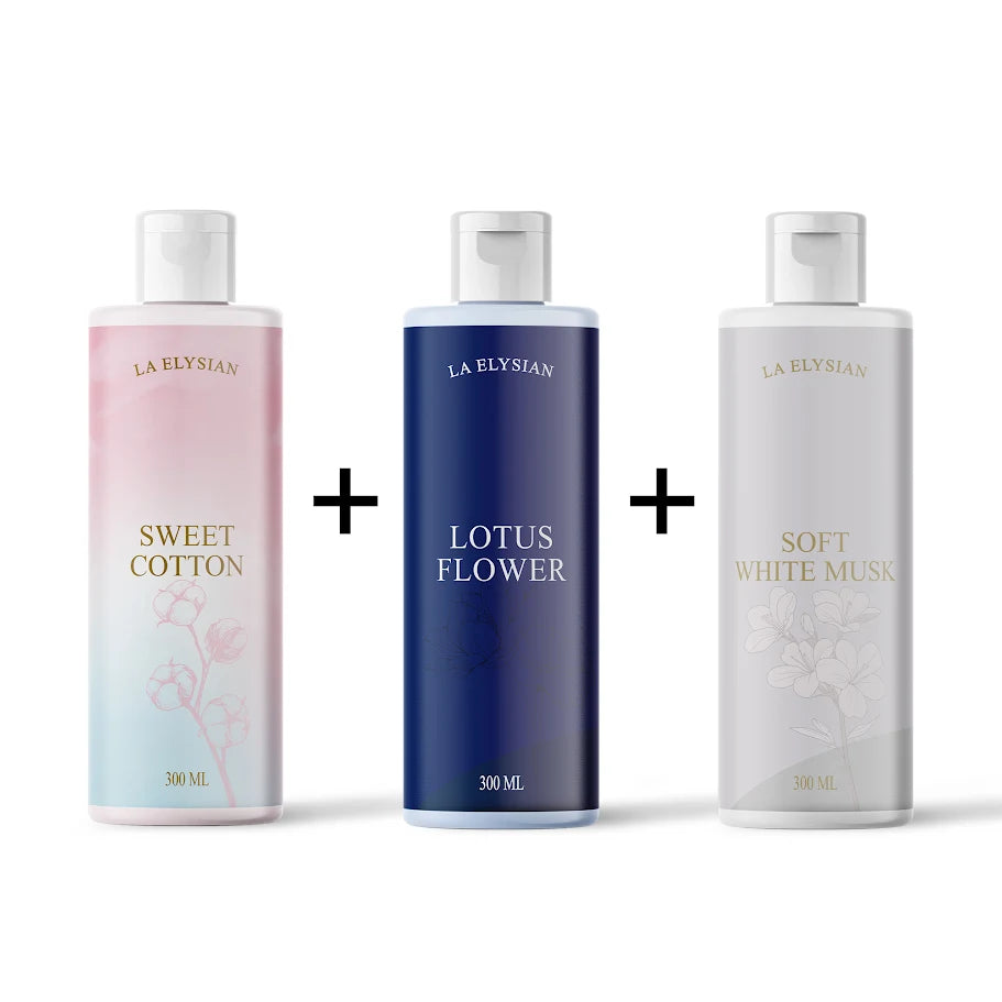 Offre combinée 2 flacons - Musc blanc doux et Rose éternelle